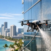 Highrise Drone Cleaning for South Florida Buildings