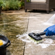 How to Remove Mildew From Patio Concrete