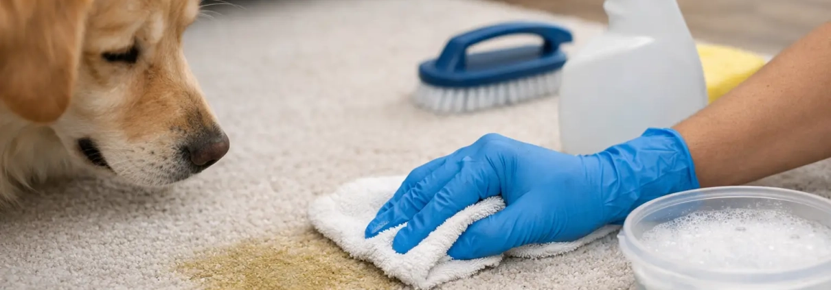 How to Remove Pet Urine From Carpet Safely