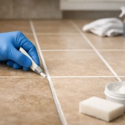 Tile Grout Color Sealing Restores Worn Floors