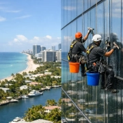 Aerial Facade Cleaning Review for South Florida