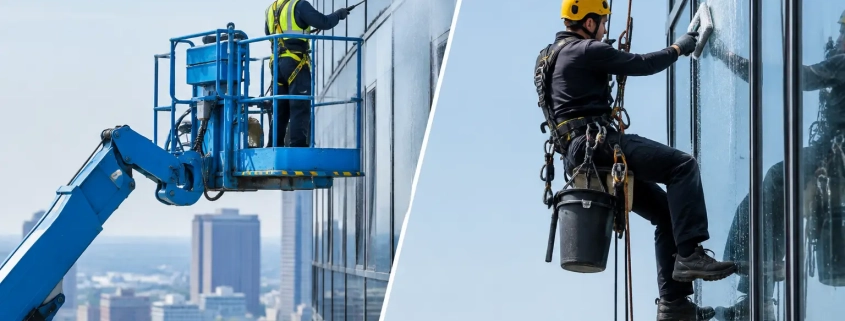 Aerial Washing Versus Rope Access for Buildings
