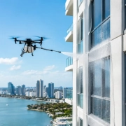 Drone Facade Cleaning for South Florida Buildings