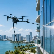 Drone Window Cleaning for South Florida Buildings