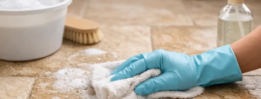 How to Clean Travertine Tile Without Damage