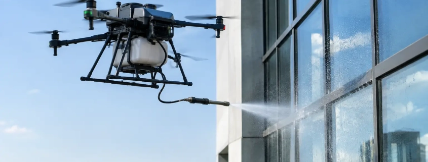 Industrial Cleaning Drone for Safer Building Care