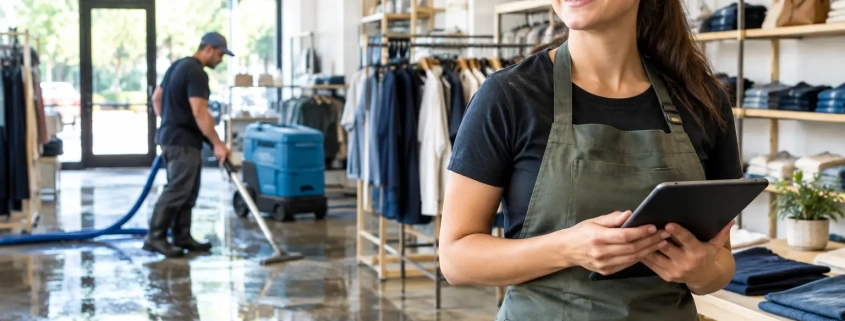 Retail Flood Recovery Example That Gets a Store Open